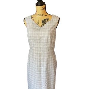 Ann Taylor grey tweed suiting dress Size 8 Petite -NEW